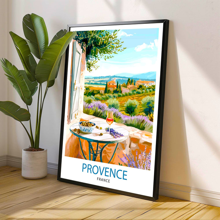 Provence France Travel Print Wall Decor Wall Art Provence Wall Hanging Home Décor Provence Gift Art Lovers French Art Lover Gift Print Art