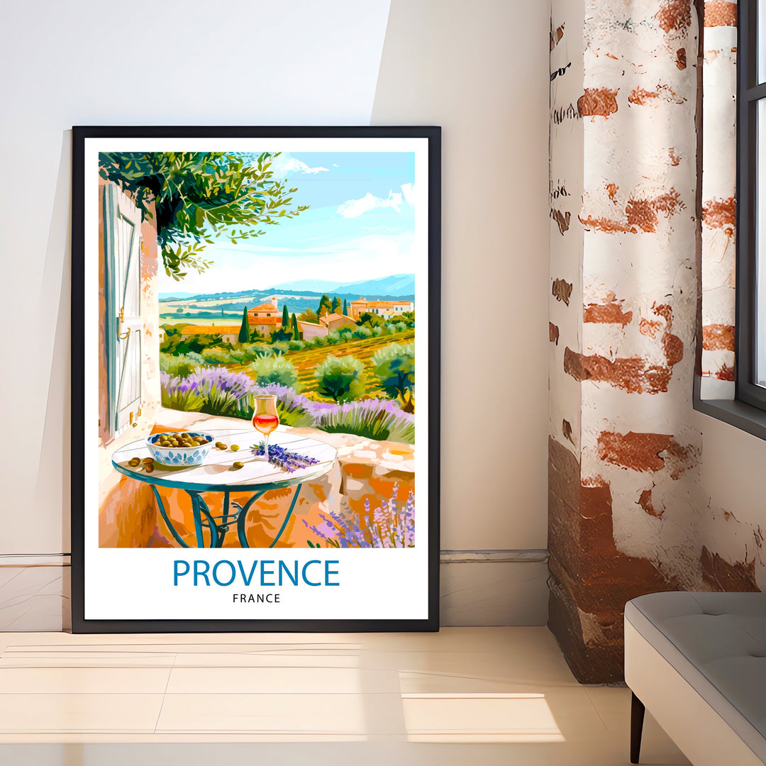 Provence France Travel Print Wall Decor Wall Art Provence Wall Hanging Home Décor Provence Gift Art Lovers French Art Lover Gift Print Art