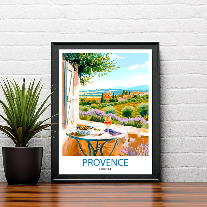 Provence France Travel Print Wall Decor Wall Art Provence Wall Hanging Home Décor Provence Gift Art Lovers French Art Lover Gift Print Art