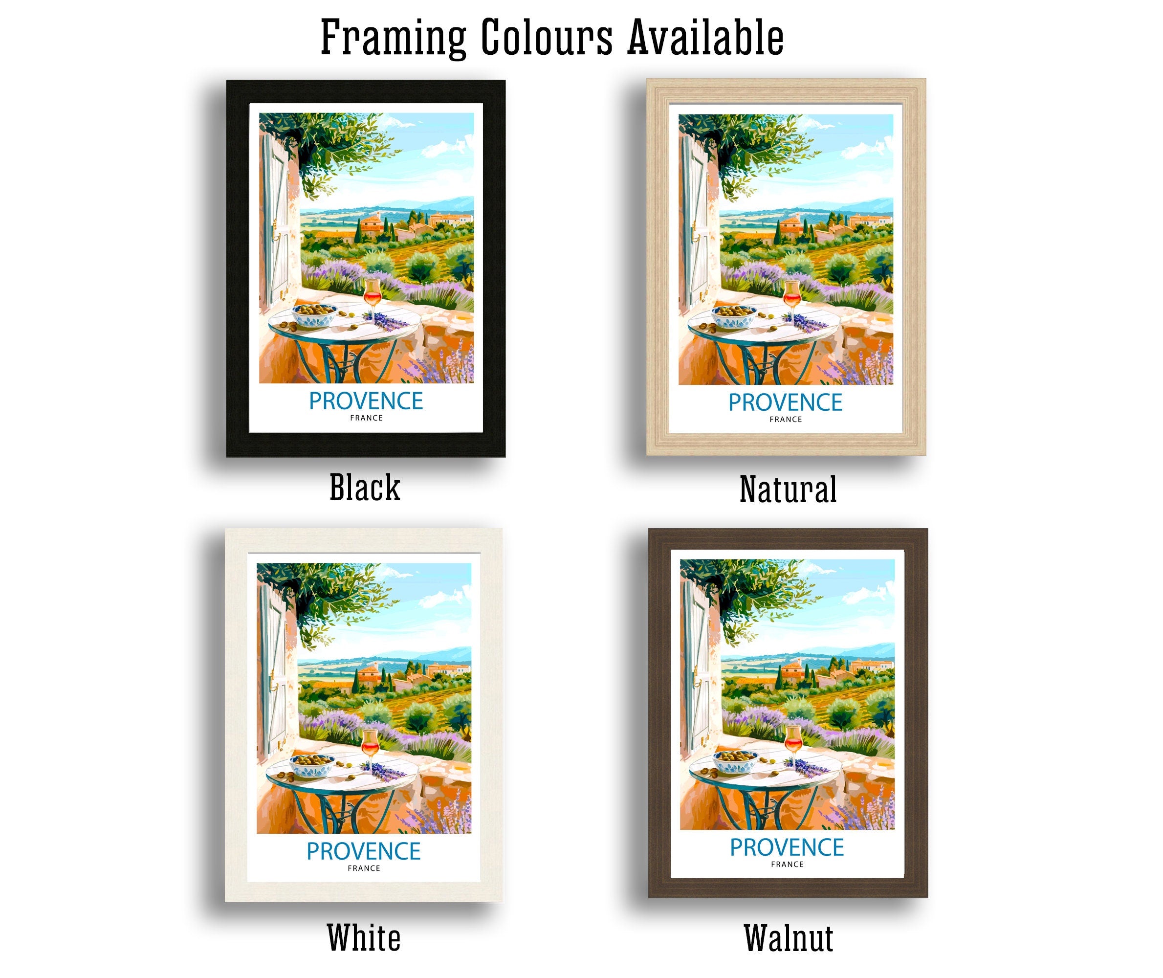 Provence France Travel Print Wall Decor Wall Art Provence Wall Hanging Home Décor Provence Gift Art Lovers French Art Lover Gift Print Art