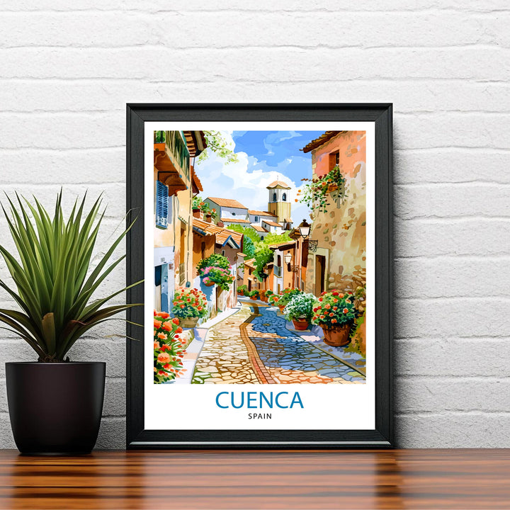 Cuenca Spain Travel Poster