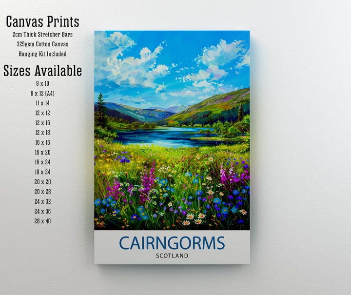 Cairngorms National Park Scotland Travel Poster