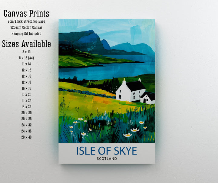 Isle of Skye Scotland Travel Poster