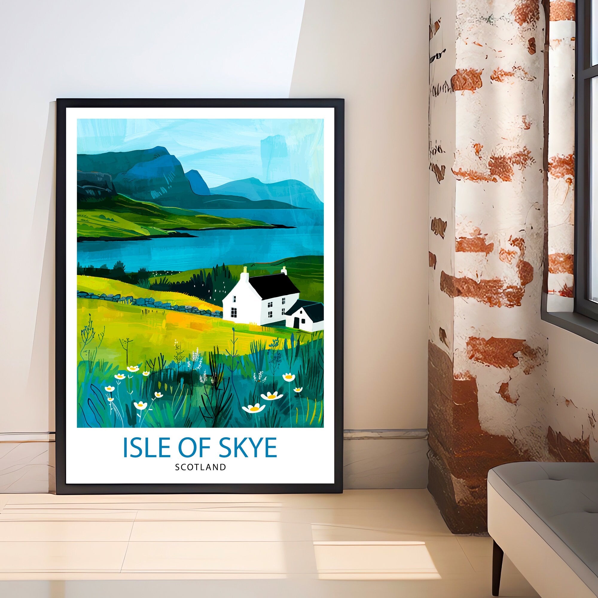 Isle of Skye Scotland Travel Print Wall Decor Wall Art Isle of Skye Wall Hanging Home Décor Isle of Skye Gift Art Lovers Scottish Art Lover