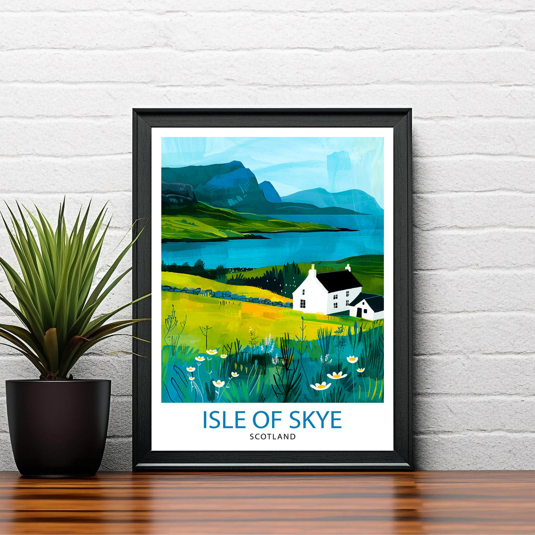 Isle of Skye Scotland Travel Poster