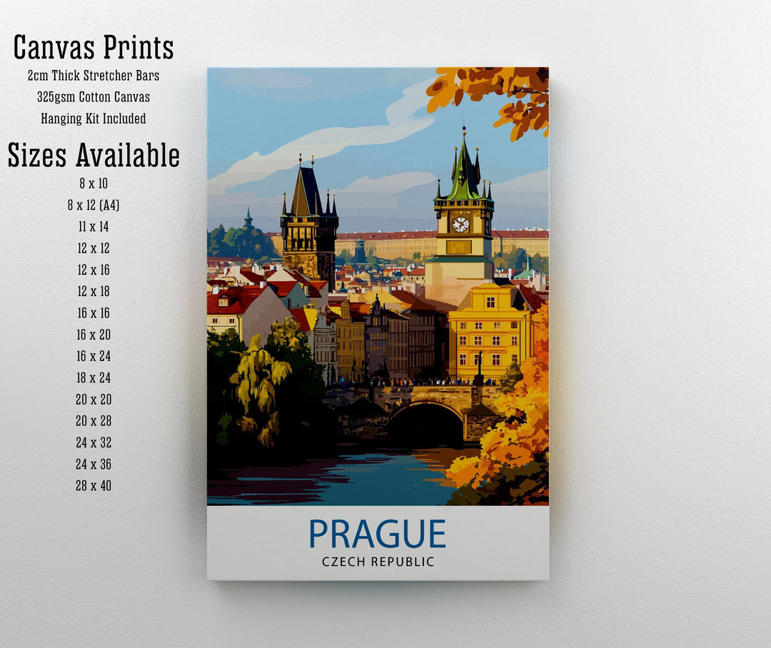 Prague Czech Republic Travel Print Wall Decor Wall Art Prague Wall Hanging Home Décor Prague Gift Art Lovers European Art Lover Gift