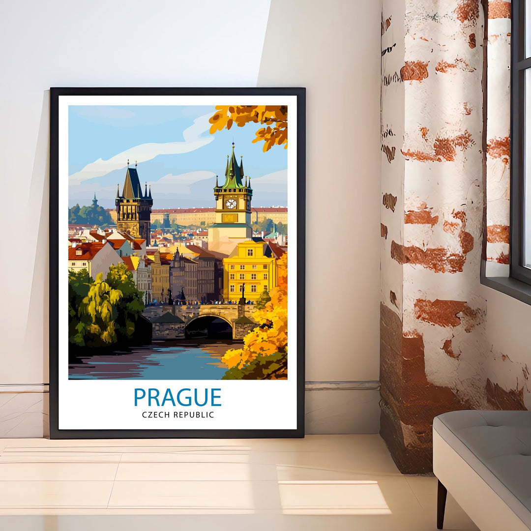 Prague Czech Republic Travel Print Wall Decor Wall Art Prague Wall Hanging Home Décor Prague Gift Art Lovers European Art Lover Gift