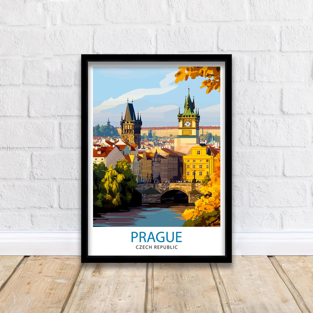 Prague Czech Republic Travel Poster