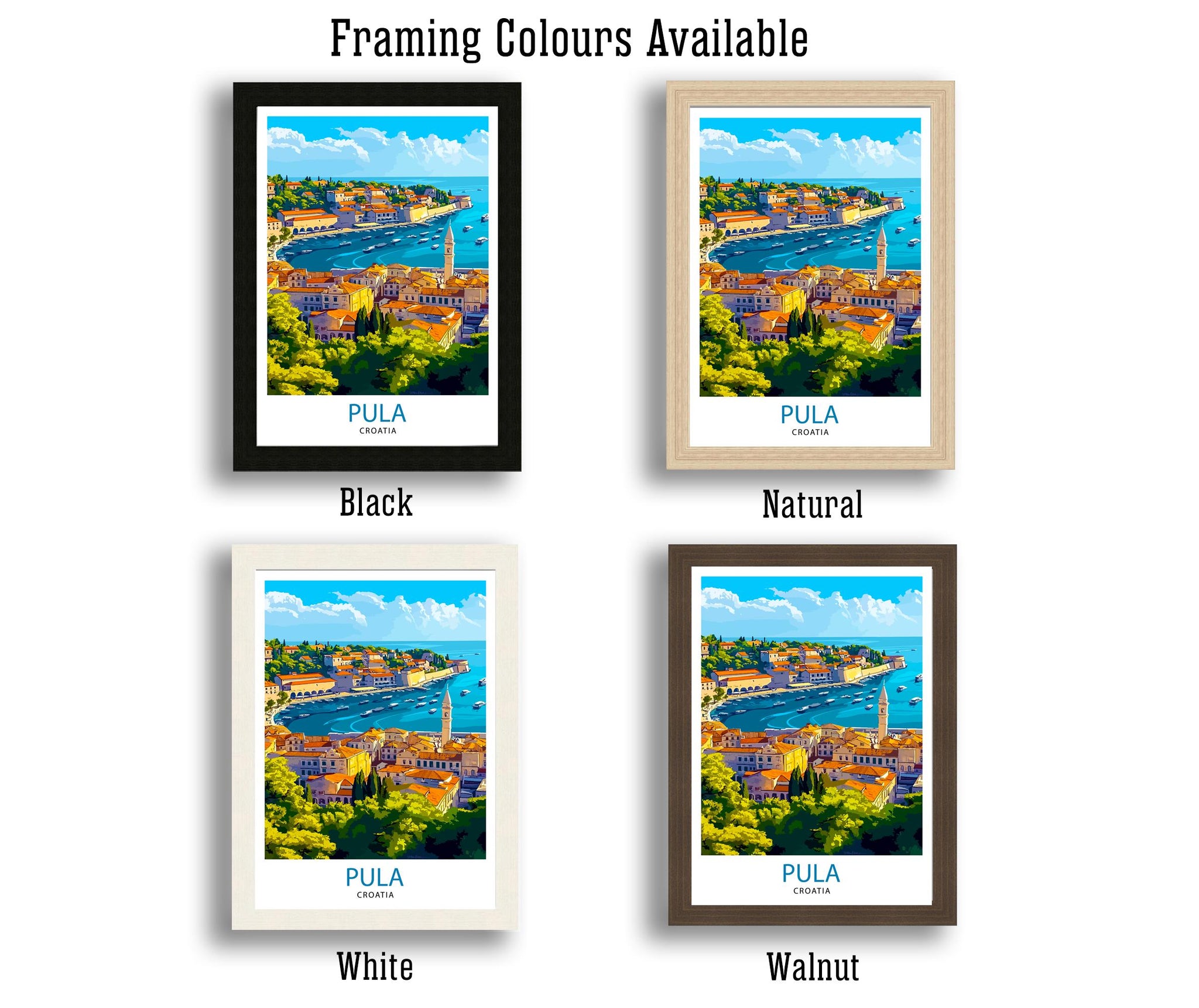 Pula Croatia Travel Print Wall Decor Wall Art Pula Wall Hanging Home Décor Pula Gift Art Lovers Croatian Art Lover Gift Print Art