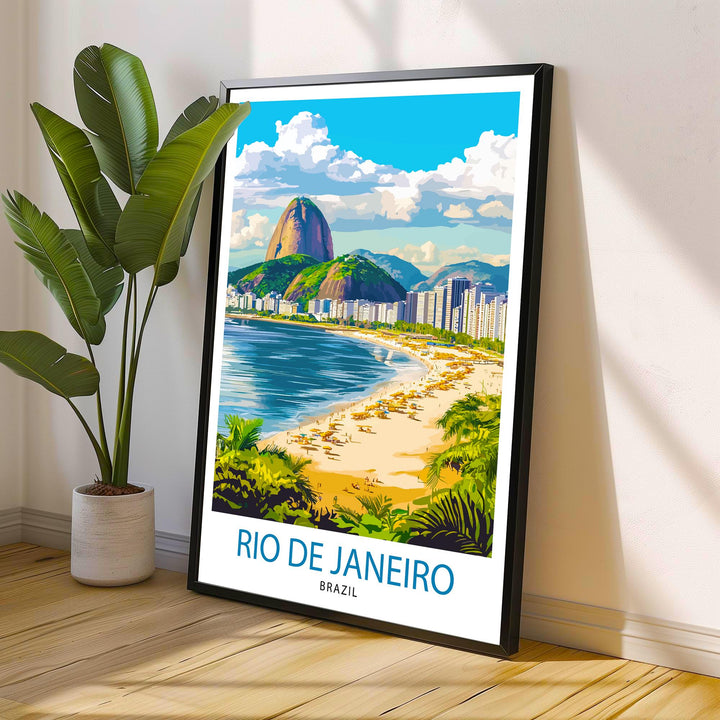 Rio de Janeiro Brazil Travel Poster