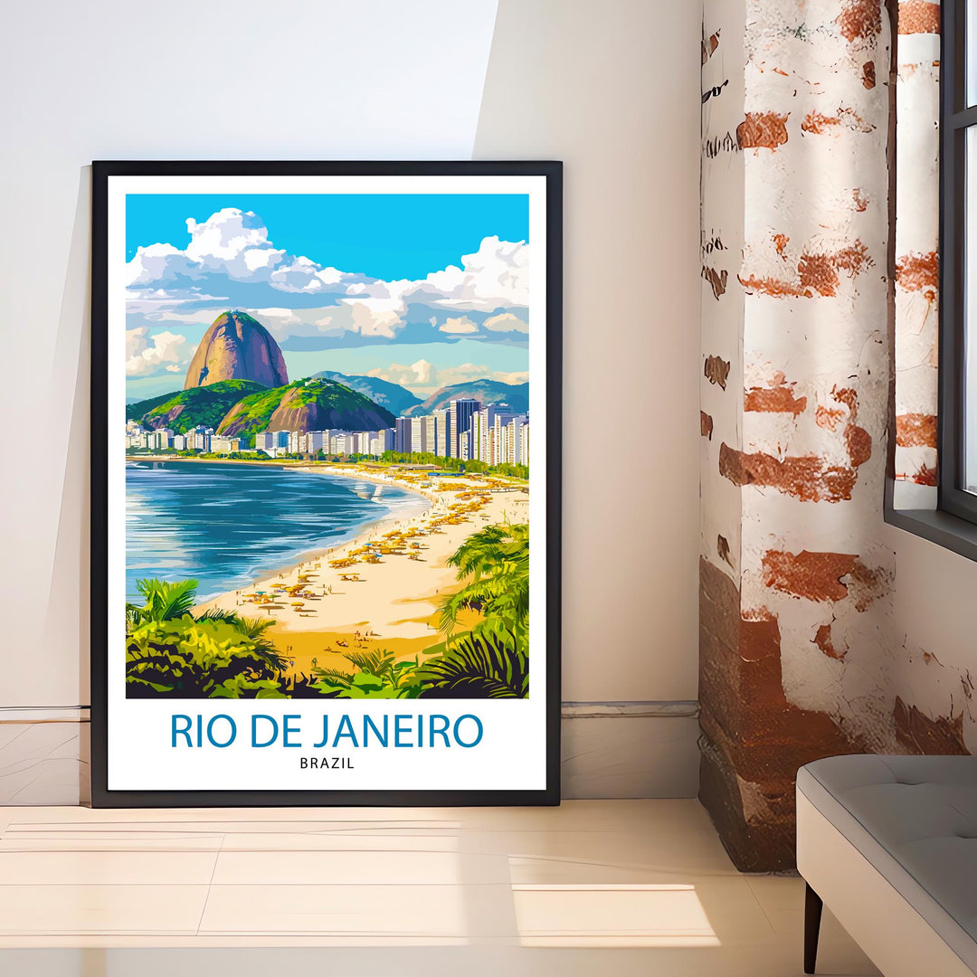 Rio de Janeiro Brazil Travel Poster