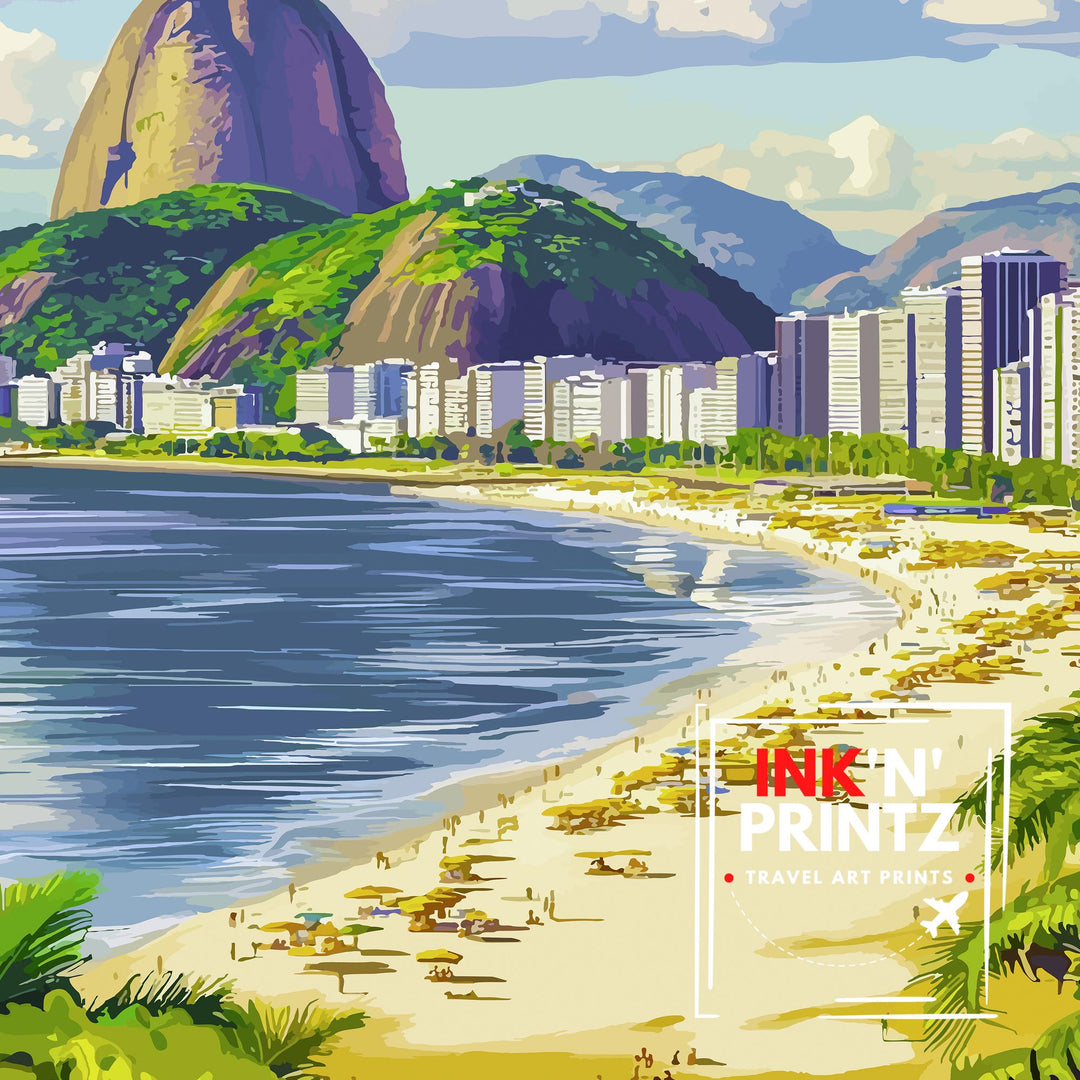 Rio de Janeiro Brazil Travel Poster