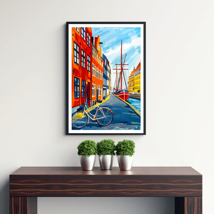 Copenhagen Denmark Travel Poster