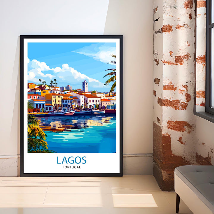 Lagos Portugal Travel Print Wall Decor Wall Art Lagos Wall Hanging Home Décor Lagos Gift Art Lovers Portuguese Art Lover Gift Print