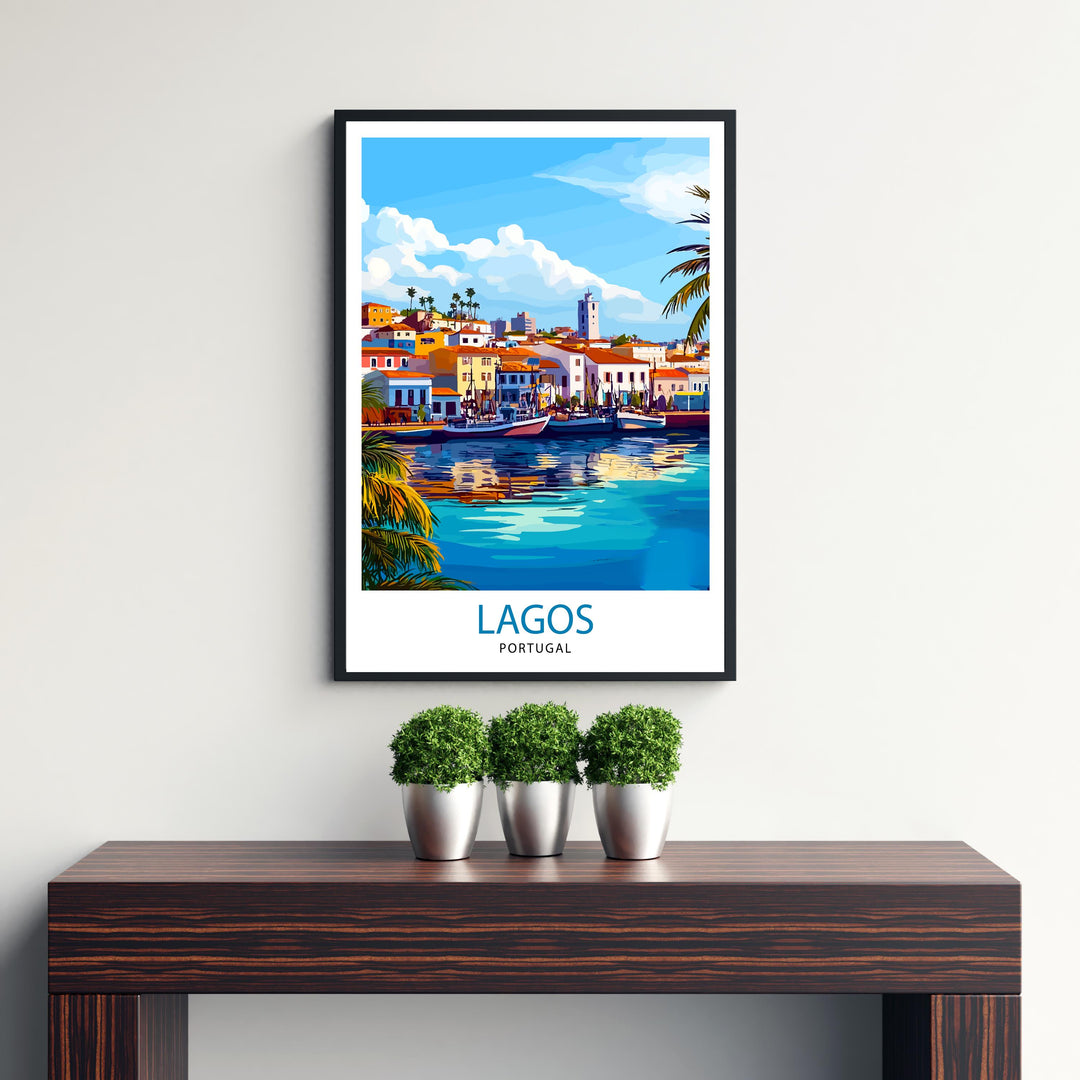 Lagos Portugal Travel Poster