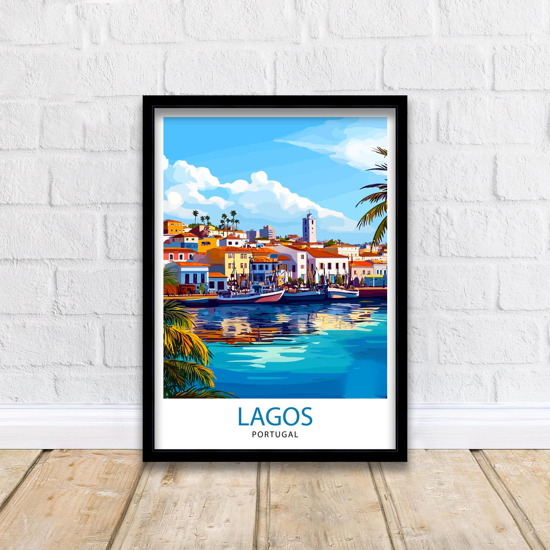 Lagos Portugal Travel Print Wall Decor Wall Art Lagos Wall Hanging Home Décor Lagos Gift Art Lovers Portuguese Art Lover Gift Print