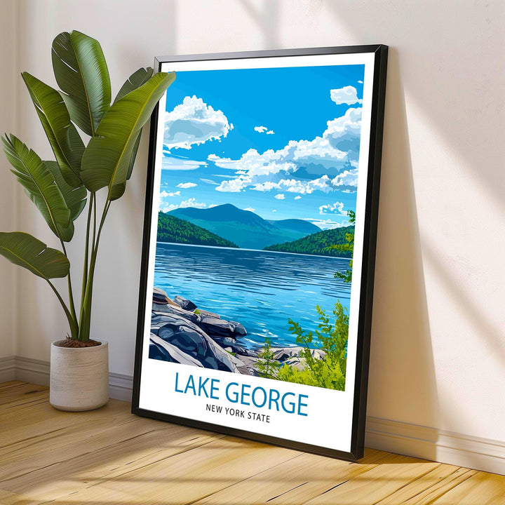 Lake George New York Travel Poster