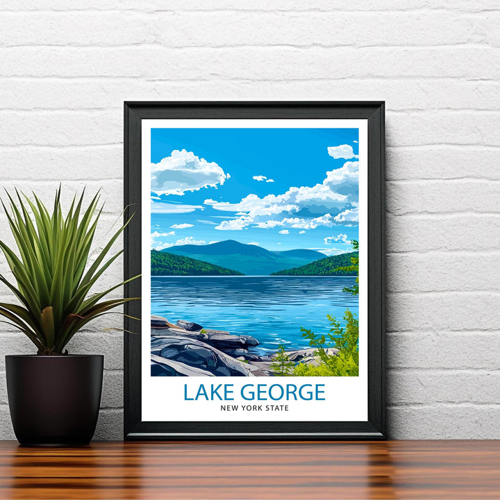 Lake George New York Travel Poster