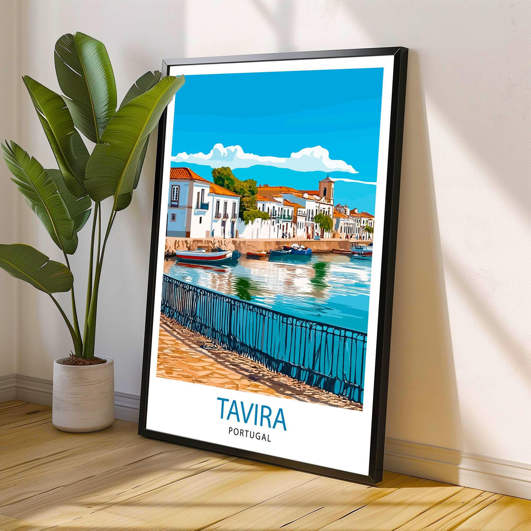 Tavira Portugal Travel Poster