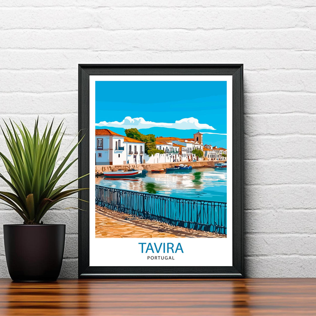 Tavira Portugal Travel Print Wall Decor Wall Art Tavira Wall Hanging Home Décor Tavira Gift Art Lovers Portuguese Art Lover Gift Print Art