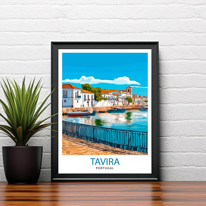 Tavira Portugal Travel Poster