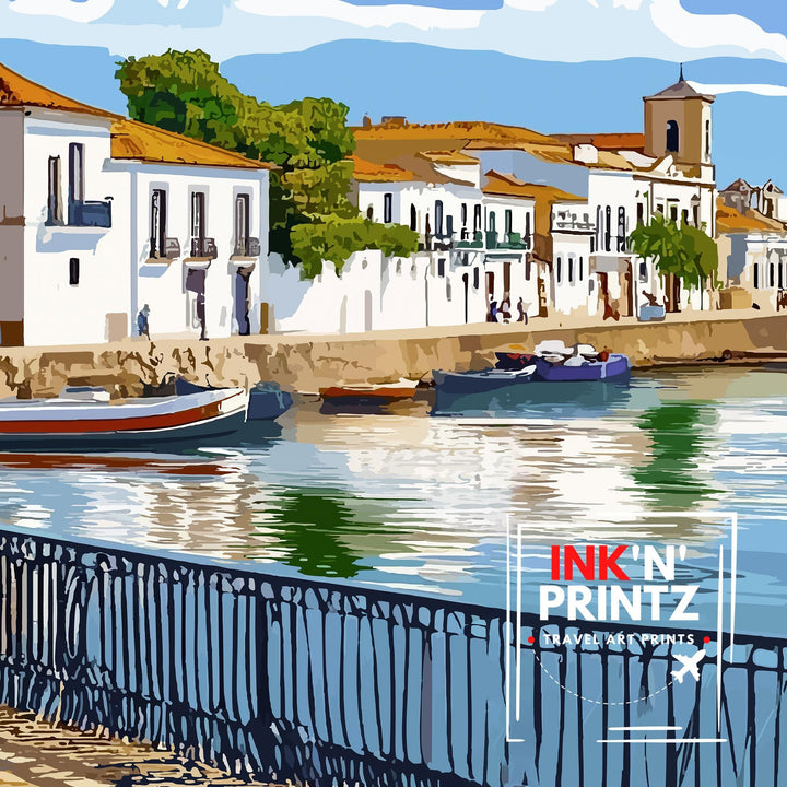 Tavira Portugal Travel Poster