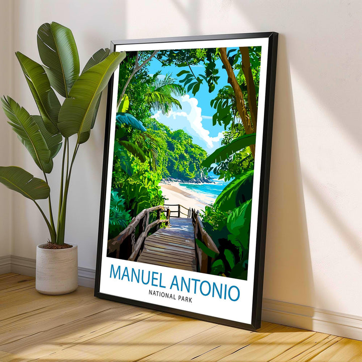 Manuel Antonio National Park Costa Rica Travel Poster