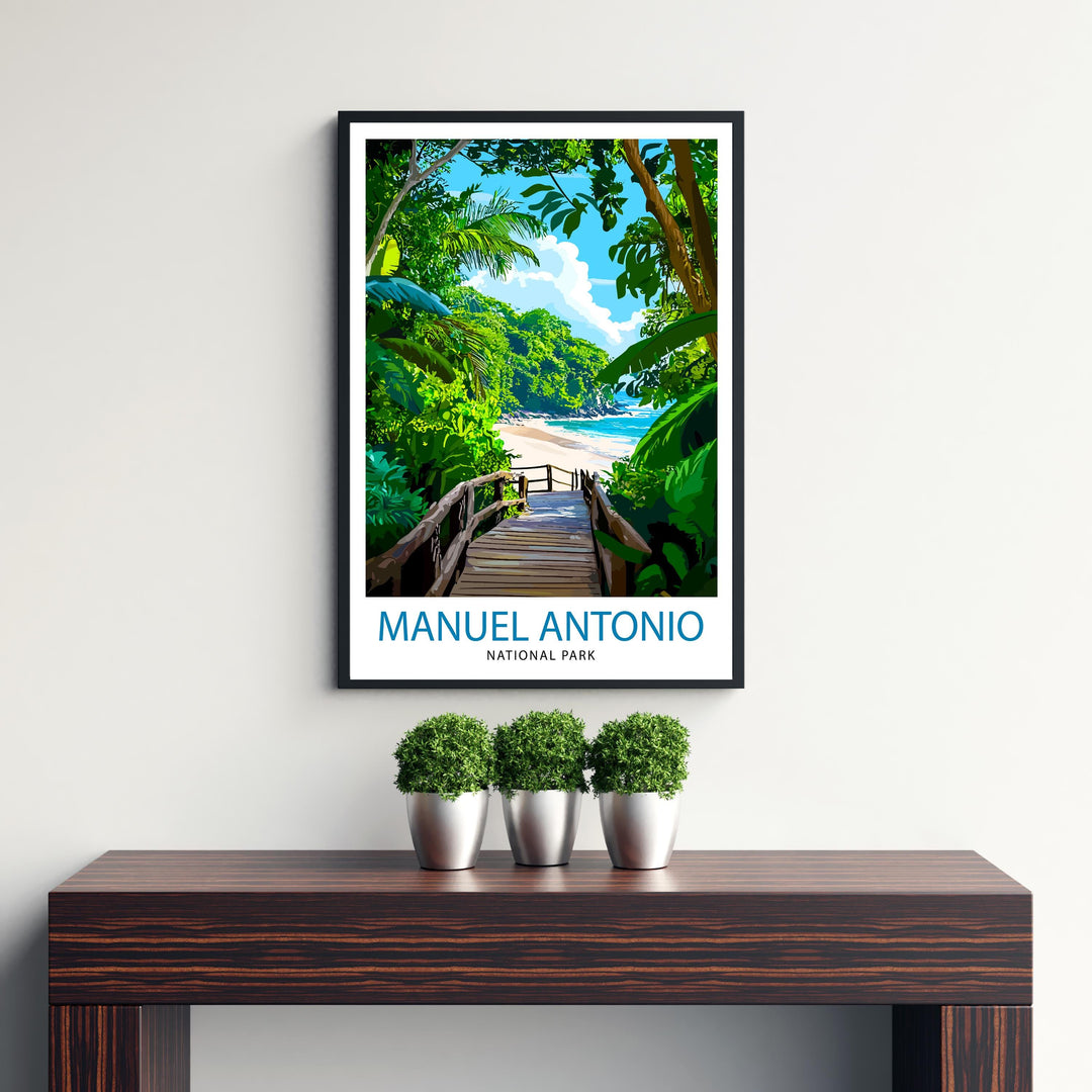 Manuel Antonio National Park Costa Rica Travel Poster