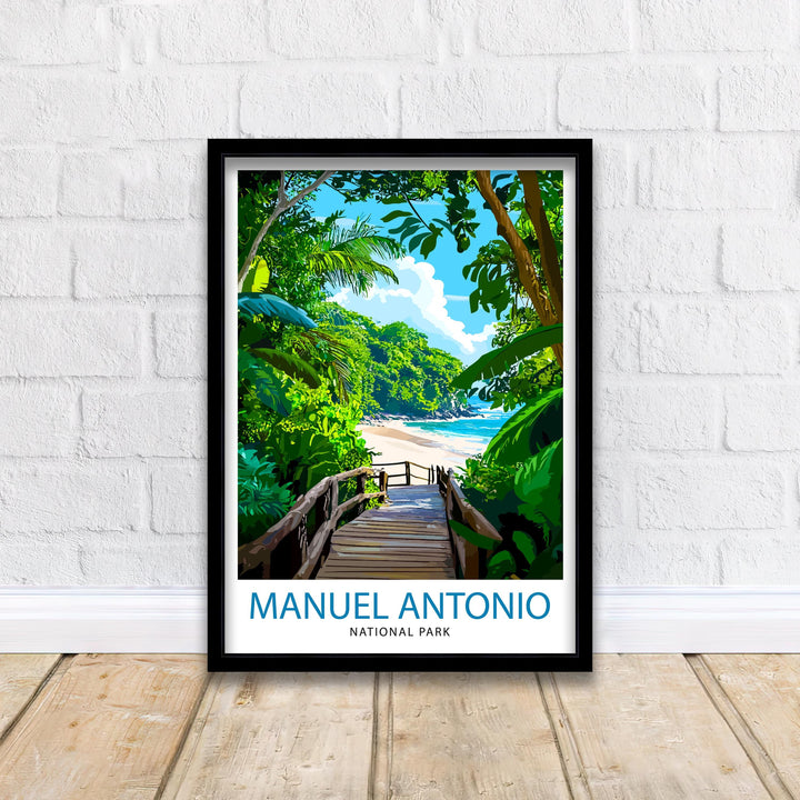 Manuel Antonio National Park Costa Rica Travel Poster