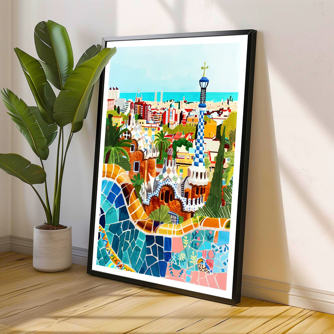 Barcelona Spain Travel Poster