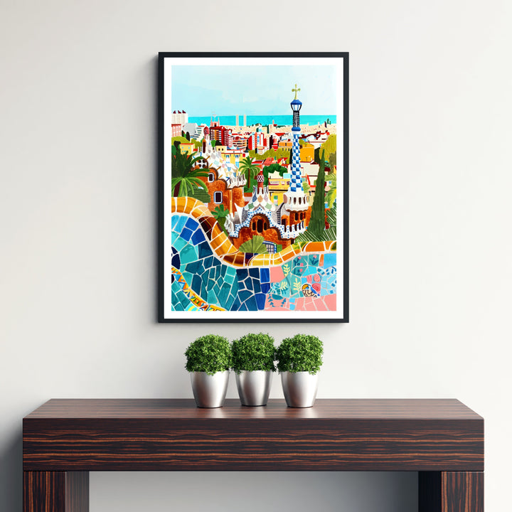 Barcelona Spain Travel Poster