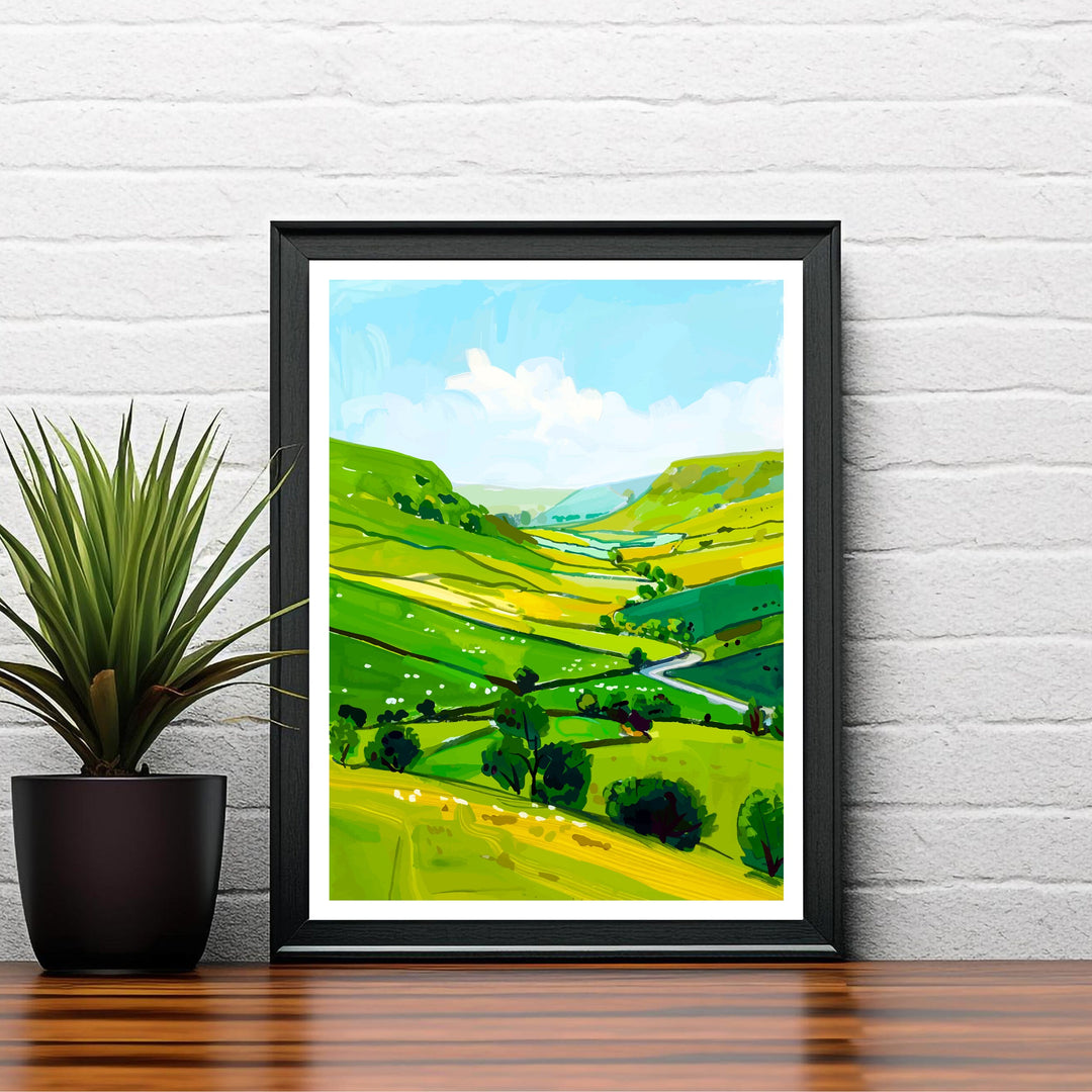 Yorkshire Dales Travel Print Wall Decor Wall Art Yorkshire Dales Wall Hanging Home Décor Yorkshire Dales Gift Art Lovers British Art Lover