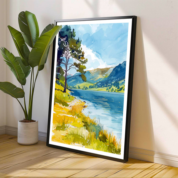 Ullswater Lake District Travel Poster