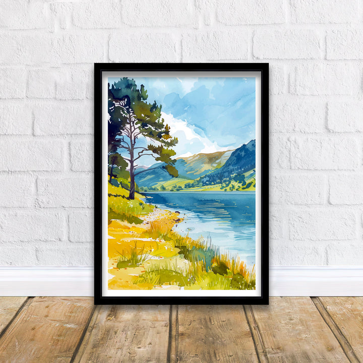 Ullswater Lake District Travel Poster