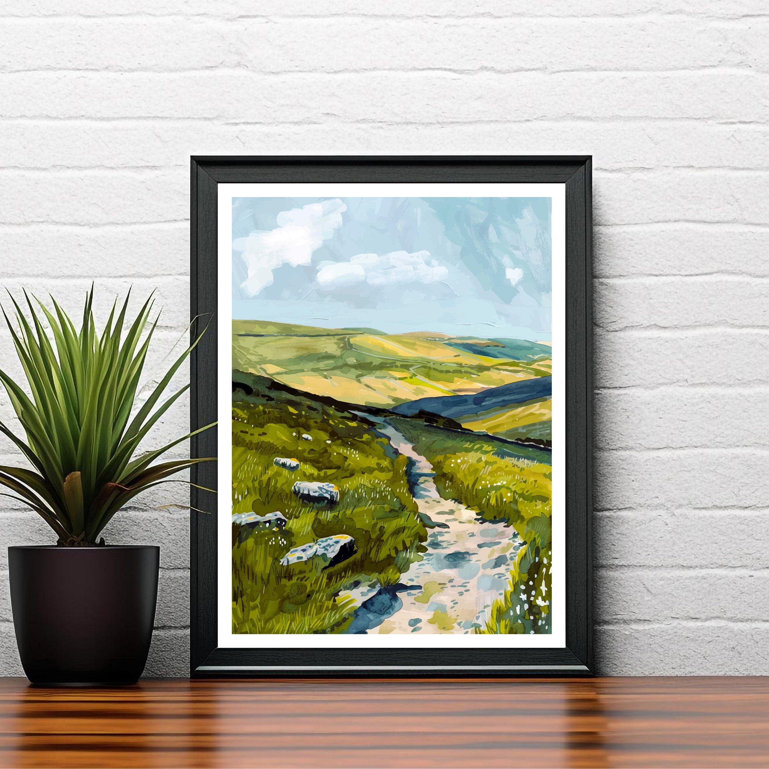Preseli Hills Wales Travel Poster