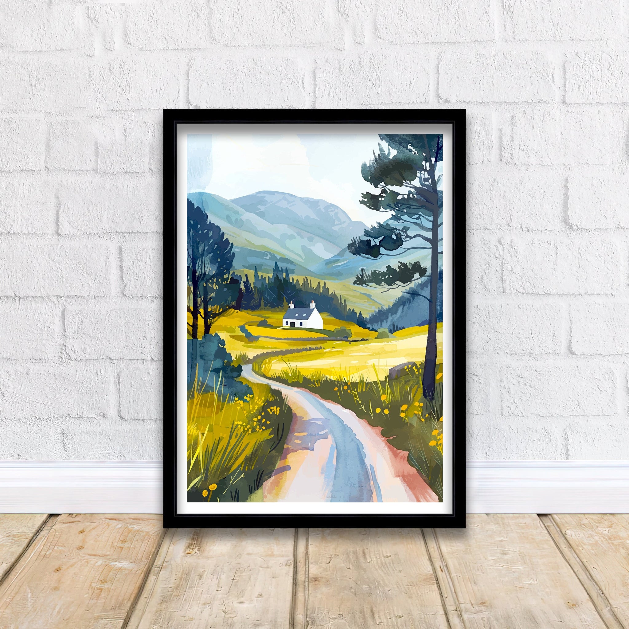 Glen Affric Scotland Travel Poster