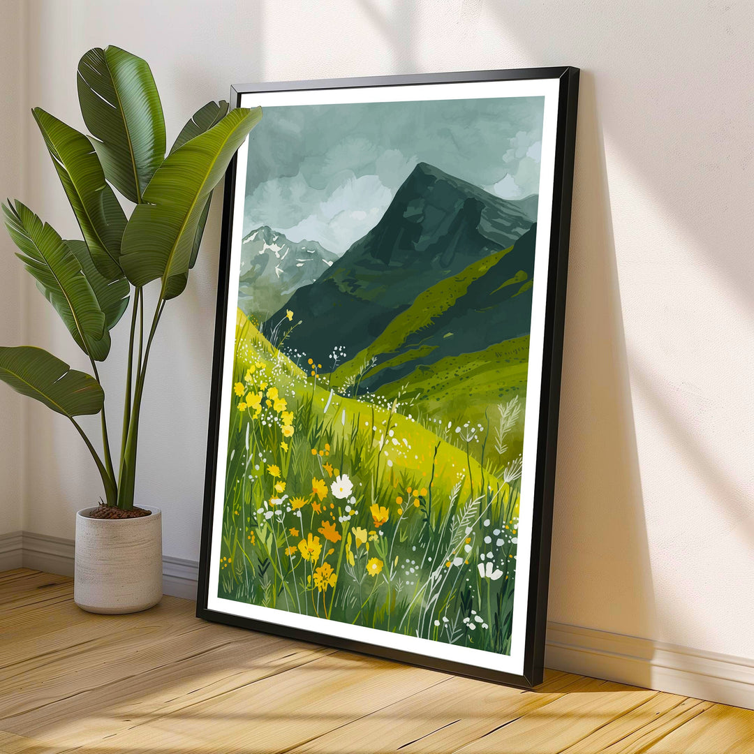 Aonach Mor Scottish Highlands Travel Print Wall Decor Wall Art Aonach Mor Wall Hanging Home Décor Aonach Mor Gift Art Lovers Scottish Art