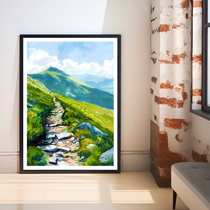 Blencathra Lake District Travel Poster