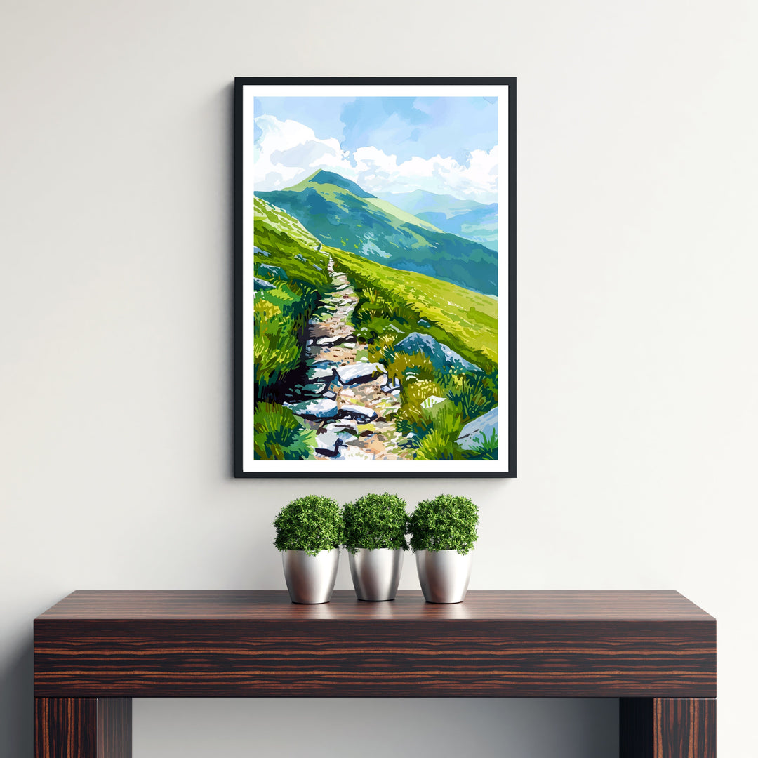 Blencathra Lake District Travel Print Wall Decor Wall Art Blencathra Wall Hanging Home Décor Blencathra Gift Art Lovers British Art Lover