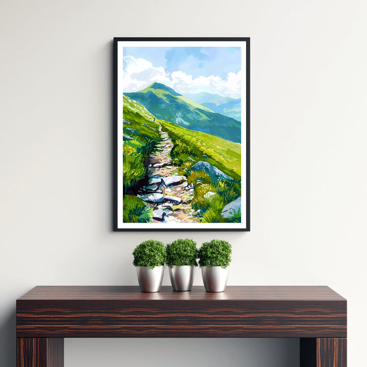 Blencathra Lake District Travel Poster