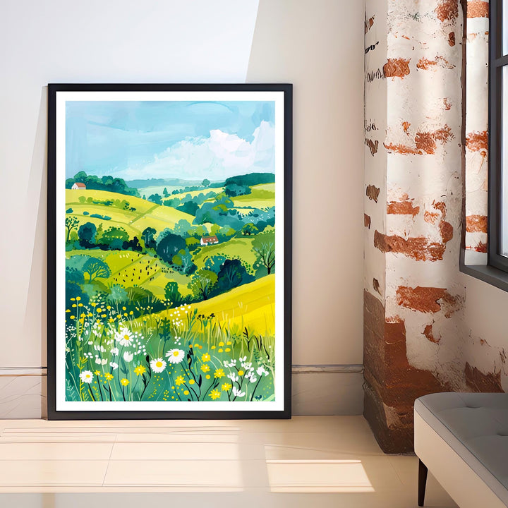 Chiltern Hills England Travel Print Wall Decor Wall Art Chiltern Hills Wall Hanging Home Décor Chiltern Hills Gift Art Lovers British Art