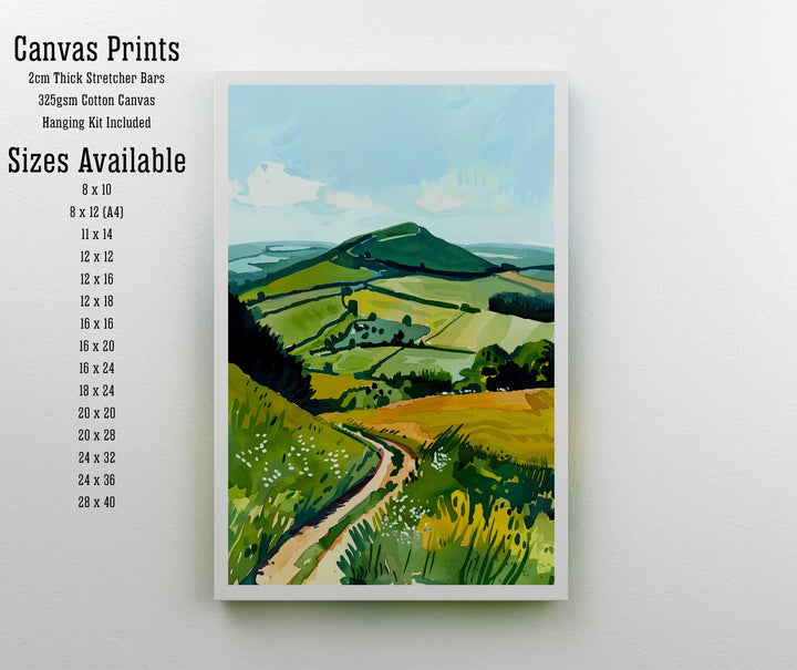 Chiltern Hills England Travel Print Wall Decor Wall Art Chiltern Hills Wall Hanging Home Décor Chiltern Hills Gift Art Lovers British Art