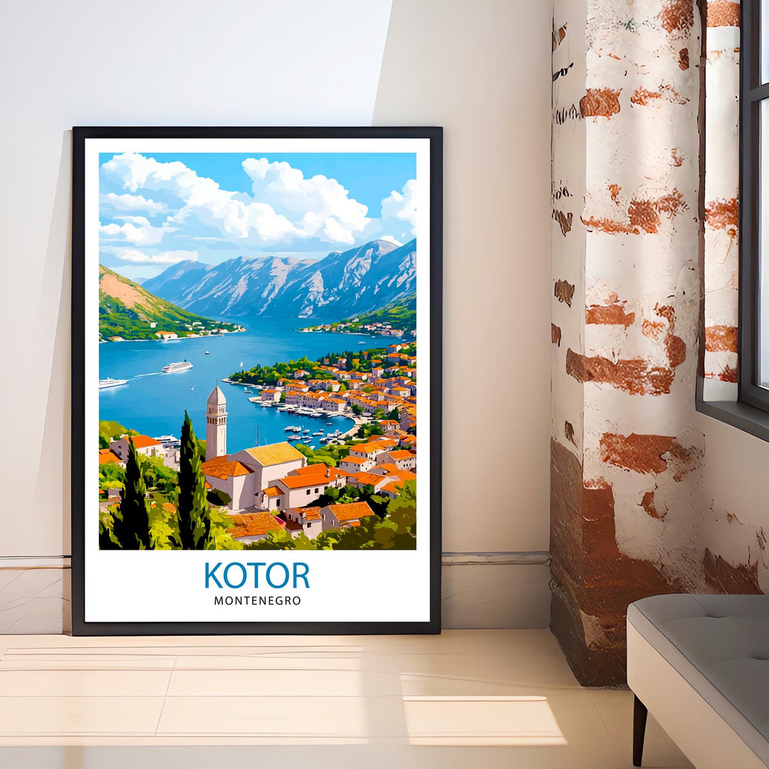 Kotor Montenegro Travel Print Wall Decor Wall Art Kotor Wall Hanging Home Décor Kotor Gift Art Lovers Montenegrin Art Lover Gift Print Art