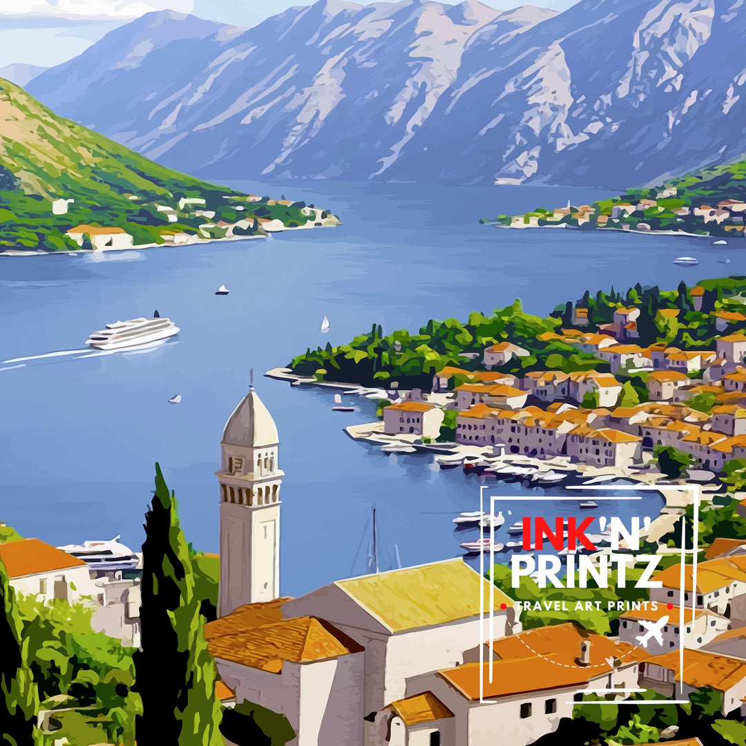 Kotor Montenegro Travel Print Wall Decor Wall Art Kotor Wall Hanging Home Décor Kotor Gift Art Lovers Montenegrin Art Lover Gift Print Art