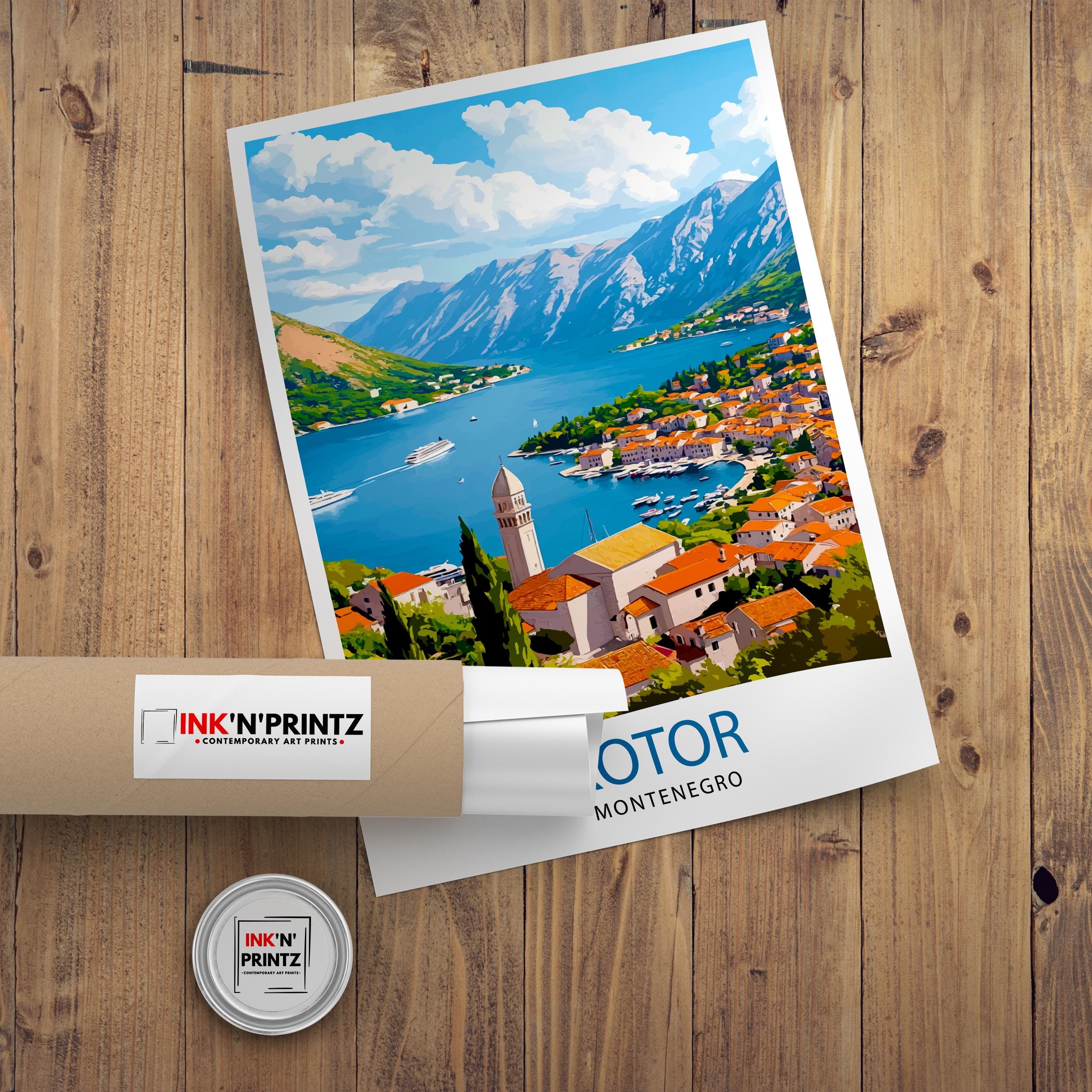 Kotor Montenegro Travel Print Wall Decor Wall Art Kotor Wall Hanging Home Décor Kotor Gift Art Lovers Montenegrin Art Lover Gift Print Art