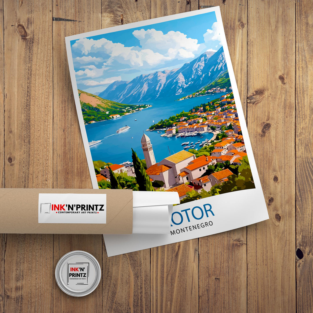 Kotor Montenegro Travel Print Wall Decor Wall Art Kotor Wall Hanging Home Décor Kotor Gift Art Lovers Montenegrin Art Lover Gift Print Art