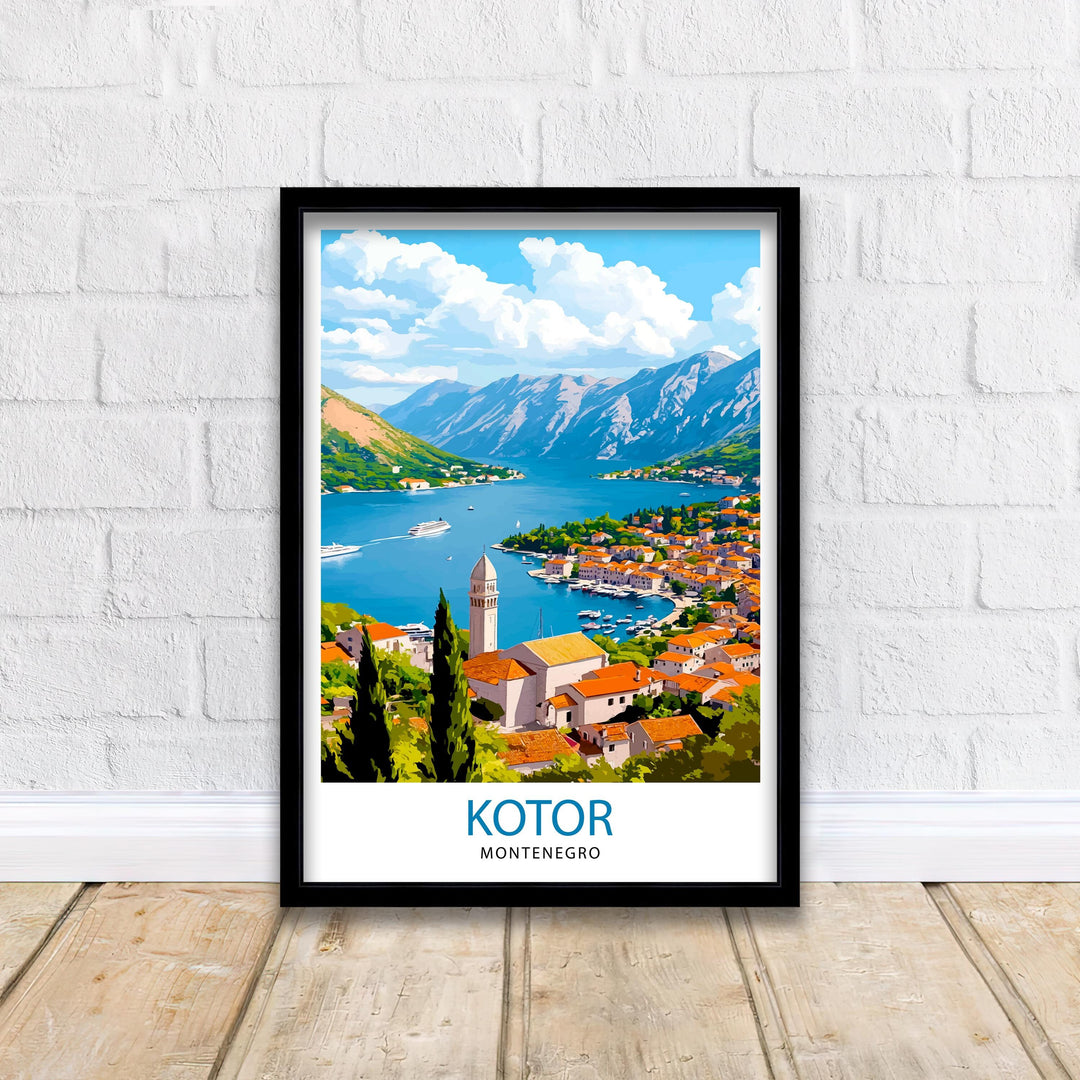 Kotor Montenegro Travel Print Wall Decor Wall Art Kotor Wall Hanging Home Décor Kotor Gift Art Lovers Montenegrin Art Lover Gift Print Art