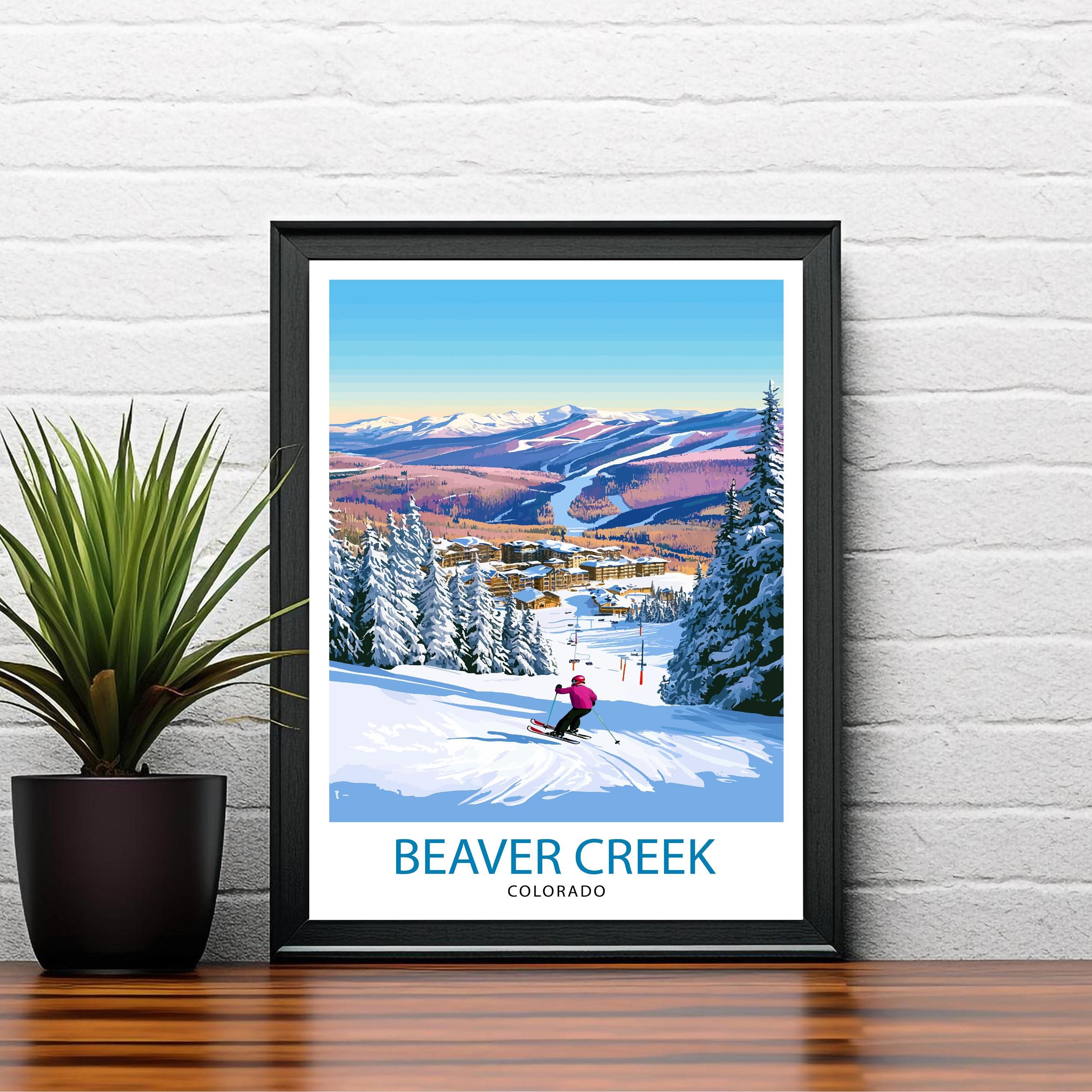 Beaver Creek Ski Resort Colorado Travel Print Wall Decor Wall Art Beaver Creek Wall Hanging Home Décor Beaver Creek Gift Art Lovers Ski Art