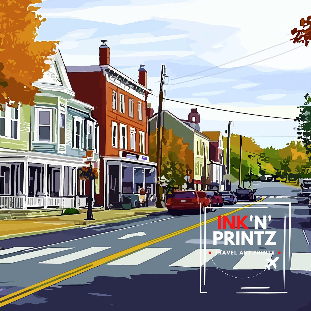 Doylestown Pennsylvania Travel Poster