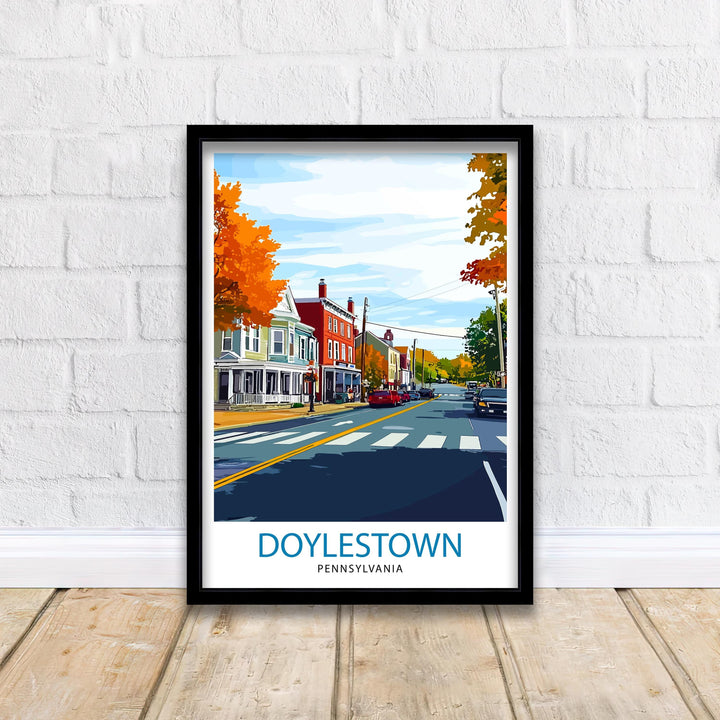 Doylestown Pennsylvania Travel Print Wall Decor Wall Art Doylestown Wall Hanging Home Décor Doylestown Gift Art Lovers American Art Lover